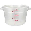 Winco Polypropylene Translucent Round Storage Container, 12 Quart -- 12 per case.