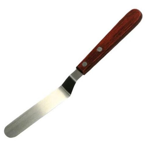 Winco Bakery Spatula with Wooden Handle, 7.75 Inch