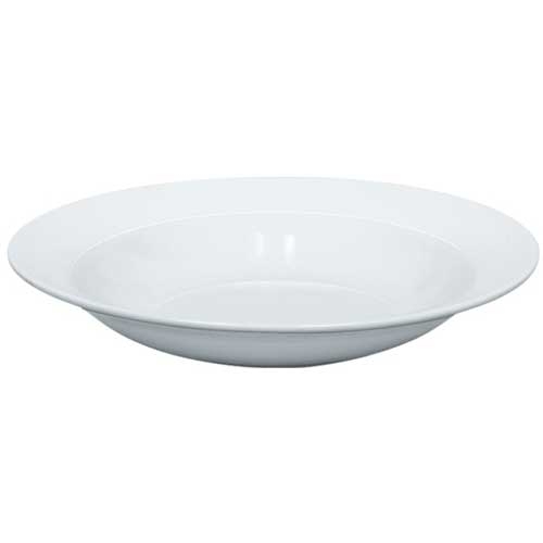 Yanco Abco Porcelain Round Super White Soup Plate, 9 x 9 inch -- 24 per case.