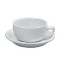 Yanco Abco Porcelain Round Rolled Edge Super White Saucer for AC 56, 6 7/8 inch Diameter -- 36 per case.