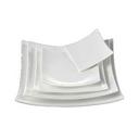 Yanco Fuji Porcelain Bone White Square Sushi Plate, 12 inch Length x 12 inch Width -- 12 per case.
