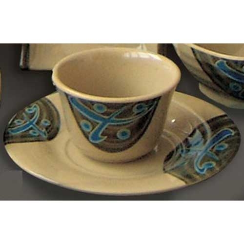 Yanco Japanese Melamine Round Saucer, 6 inch Diameter -- 48 per case.