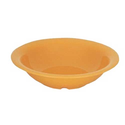 Yanco Milestone Melamine Yellow Round Salad Bowl, 4 1/2 Ounce -- 48 per case.
