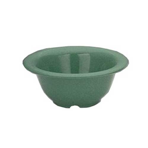 Yanco Milestone Melamine Green Round Soup Bowl, 10 Ounce -- 48 per case.