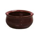 Yanco Porcelain Brown Round Accessories Onion Soup Crock, 12 Ounce -- 24 per case.