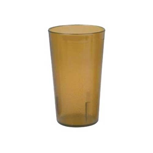Yanco Plastic Amber Tumbler, 12 Ounce -- 72 per case.