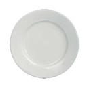 Yanco Recovery Ceramic American White Round Wide Rim Rolled Edge Plate, 8 1/4 inch Diameter -- 36 per case.