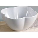 Yanco Rome Melamine Round Flower Shape White Salad Bowl, 16 Ounce -- 48 per case.