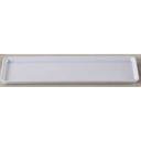 Yanco Rome Melamine Rectangular White Plate, 15 1/2 x 6 inch -- 24 per case.