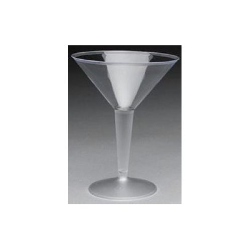Royal Plasticware Elite Stemware Clear Martini Glass, 8 Ounce - 12 per pack -- 10 packs per case.