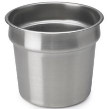 Vollrath Insets And Covers, Stainless Steel,satin-finished 18-8 Stainless Steel, Capacity 6.9 Ltrs