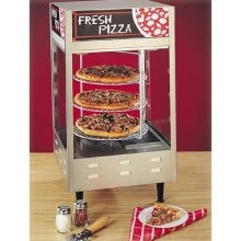 Nemco Rotating 3 Tier Pizza Display Case, 18 1/2 X 18 1/2 X 33 7/8 Inch