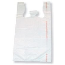 Spectrum Plastics Plain White Stock T Shirt Bag, 15 x 7 x 26 inch -- 1000 per case.