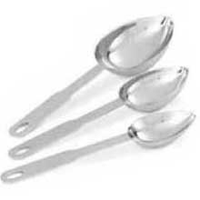 Vollrath 3 Piece Heavy-duty Stainless Steel Oval Measuring Scoop Set -- 5 Per Case