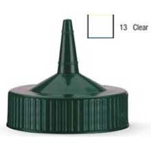Traex Single Tip Wide Mouth Clear Replacement Cap For Squeeze Dispenser -- 12 Per Case