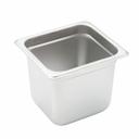 Winco SPJH-606 22 Gauge 18/8 Stainless Steel Sixth Size Anti-Jam Steam Pan, 6 inch Deep