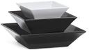 GET Enterprises Melamine White Square Bowl, 23 Ounce -- 12 per case