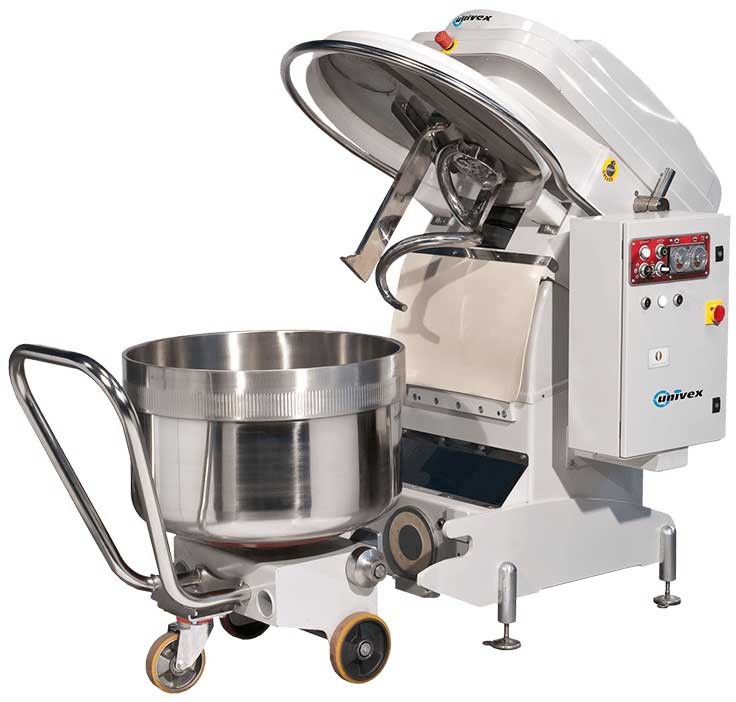 Univex Silverline Spiral Mixer with 137 Quart Removable Bowl