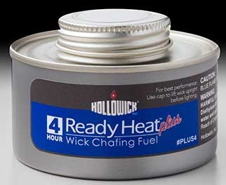Hollowick Ready Heat Plus 4 Hour Screw Top Liquid Wick Chafing Fuel, 2.25 x 3.375 x 3.375 inch -- 24 per case.