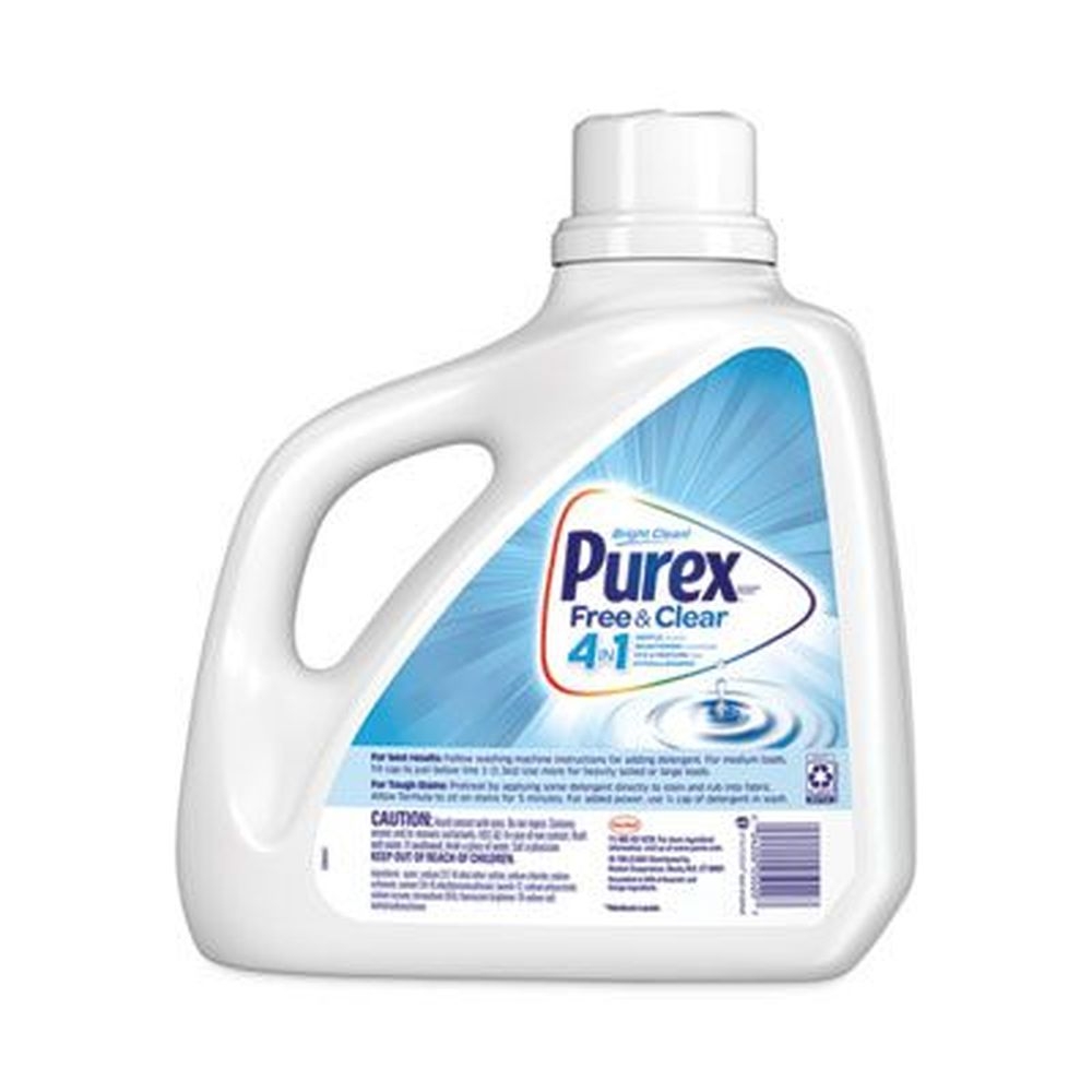 Purex Clear and Free Unscented Liquid Laundry Detergent, 150 Ounce Bottle