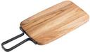 Tablecraft Industrial Collection Acacia Wood with Metal Banding Rectangular Serving Paddle with Handle, 7.25 x 12.125 x 17.125 inch