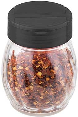 Tablecraft Black Plastic Flip Top Shaker, 6 Ounce Capacity -- 12 Per Case