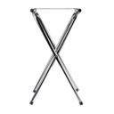 Tablecraft Chrome Plated Double Bar Tray Stand, 18.25 x 16.5 x 31.75 inch