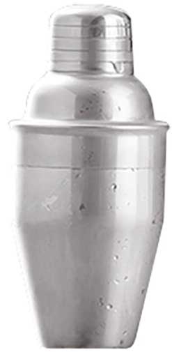 Tablecraft Premium Stainless Steel 3 Piece Bar Shaker, 6 Ounce Capacity