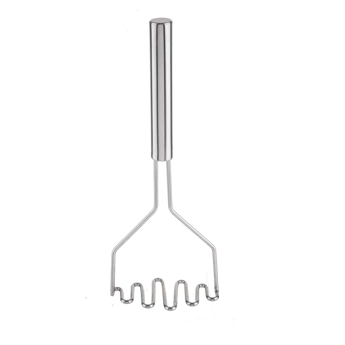 Tablecraft Stainless Steel Diamond Face Potato Masher, 13.625 x 4.625 x 3 inch