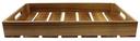 Tablecraft Acacia Wood Full Size Gastronorm Display Crate, 20.75 x 12.75 x 4.25 inch