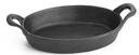 Tablecraft Cast Iron Cookware Oval Au Gratin, 8 x 6 x 1 1/2 inch