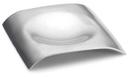 Tablecraft 200 Series Stainless Steel Square Single Spoon Rest, 5.375 x 5.25 x 0.7 inch