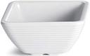 Tablecraft Melamine White Square Ribbed Ramekin, 4 Ounce Capacity -- 12 per case