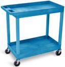 Luxor Blue Two 32 x 18 inch Tub Shelves Cart