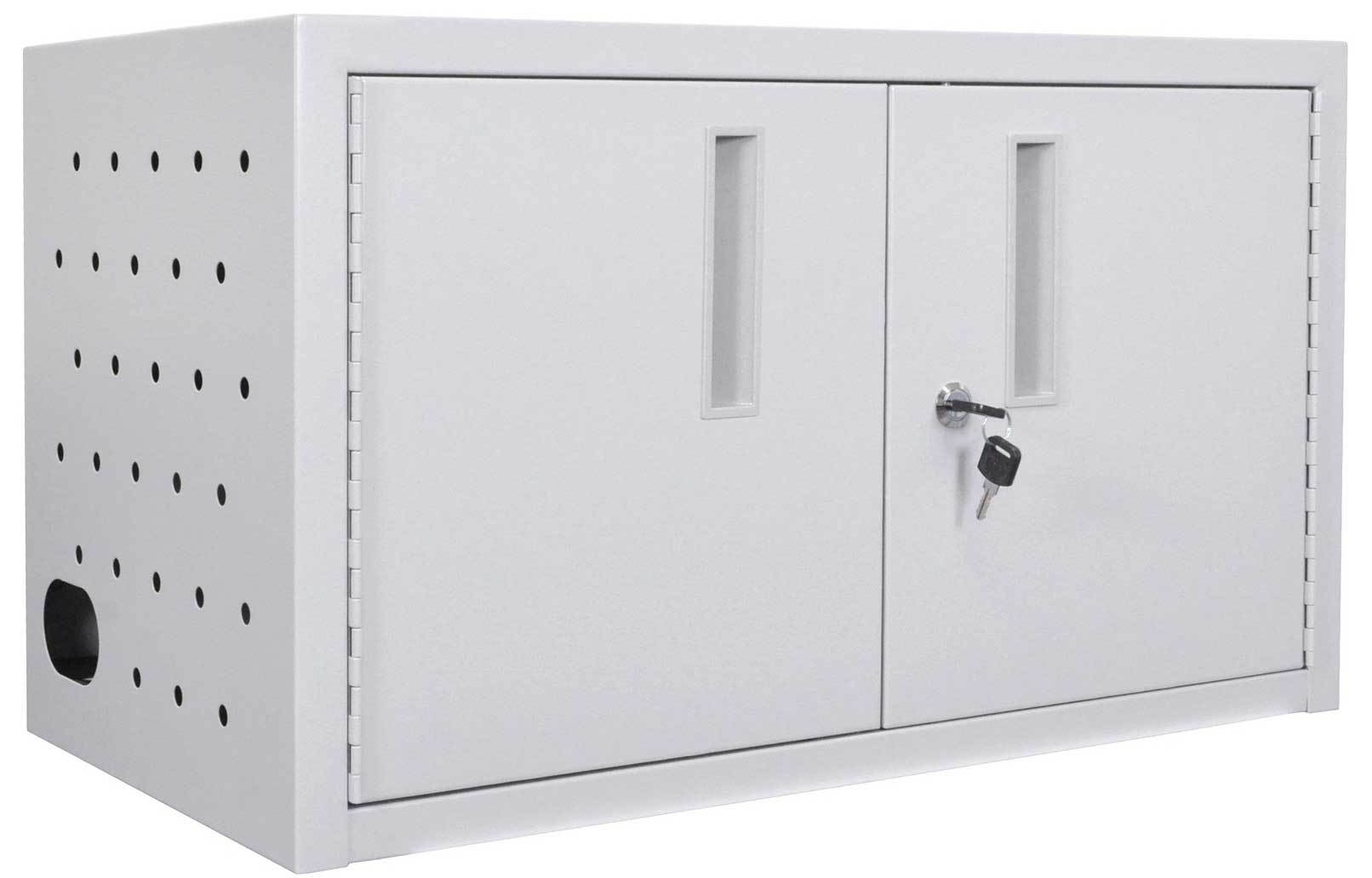 Luxor Gray 16 Tablet Wall/desk Charging Station, 25 X 13 X 14.5 Inch