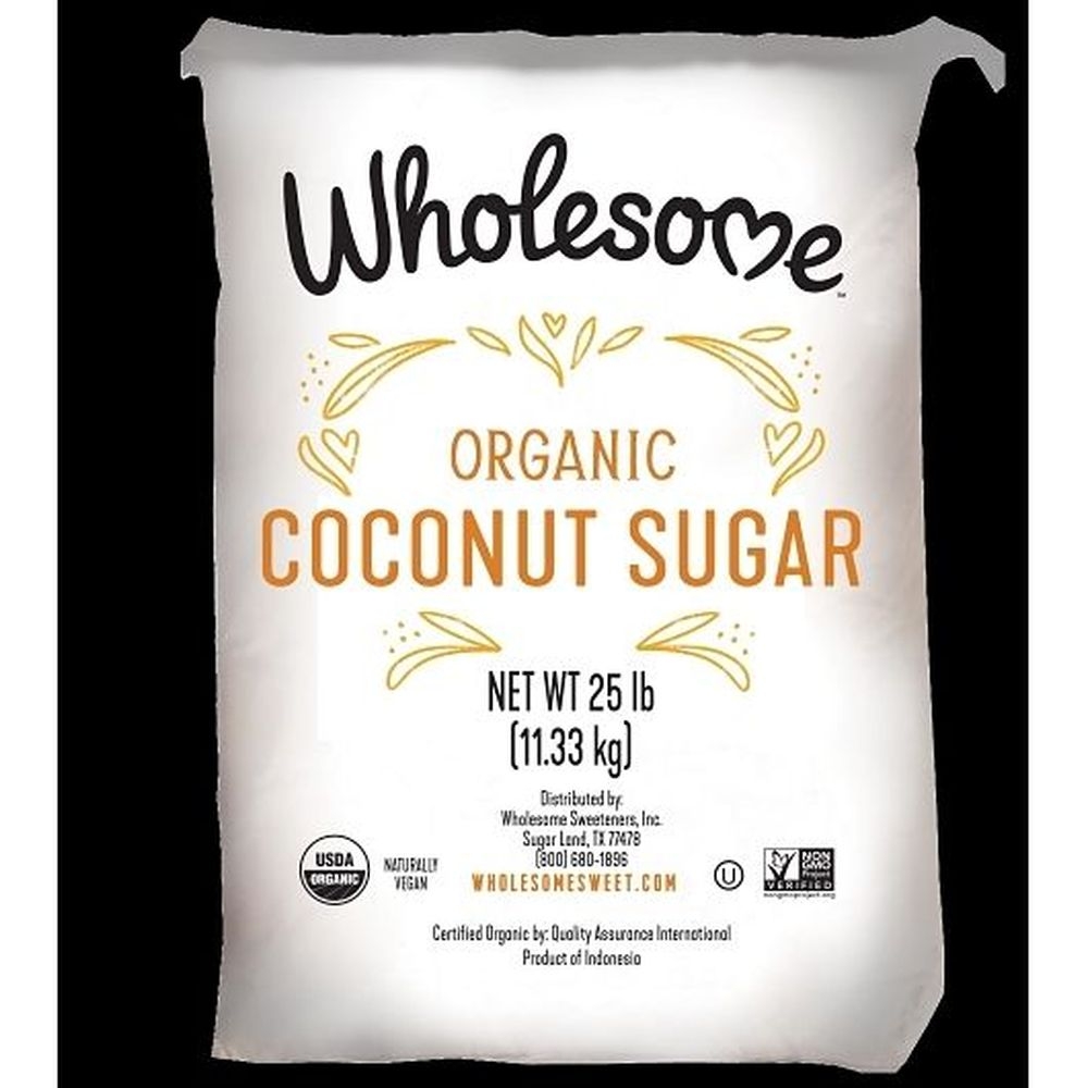 Wholesome Sweeteners Organic Coconut Palm Sugar, 25 Pound -- 1 per case