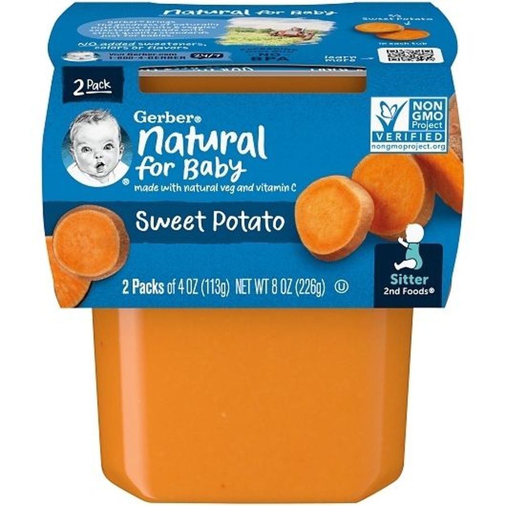 Gerber 2nd Foods Sweet Potato Baby Food, 8 Ounce -- 8 Per Case