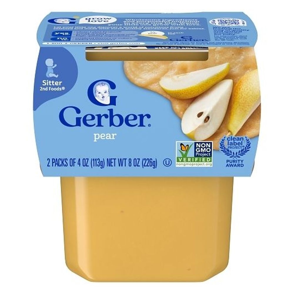 Gerber 2nd Foods Pear Baby Food, 8 Ounce -- 8 Per Case