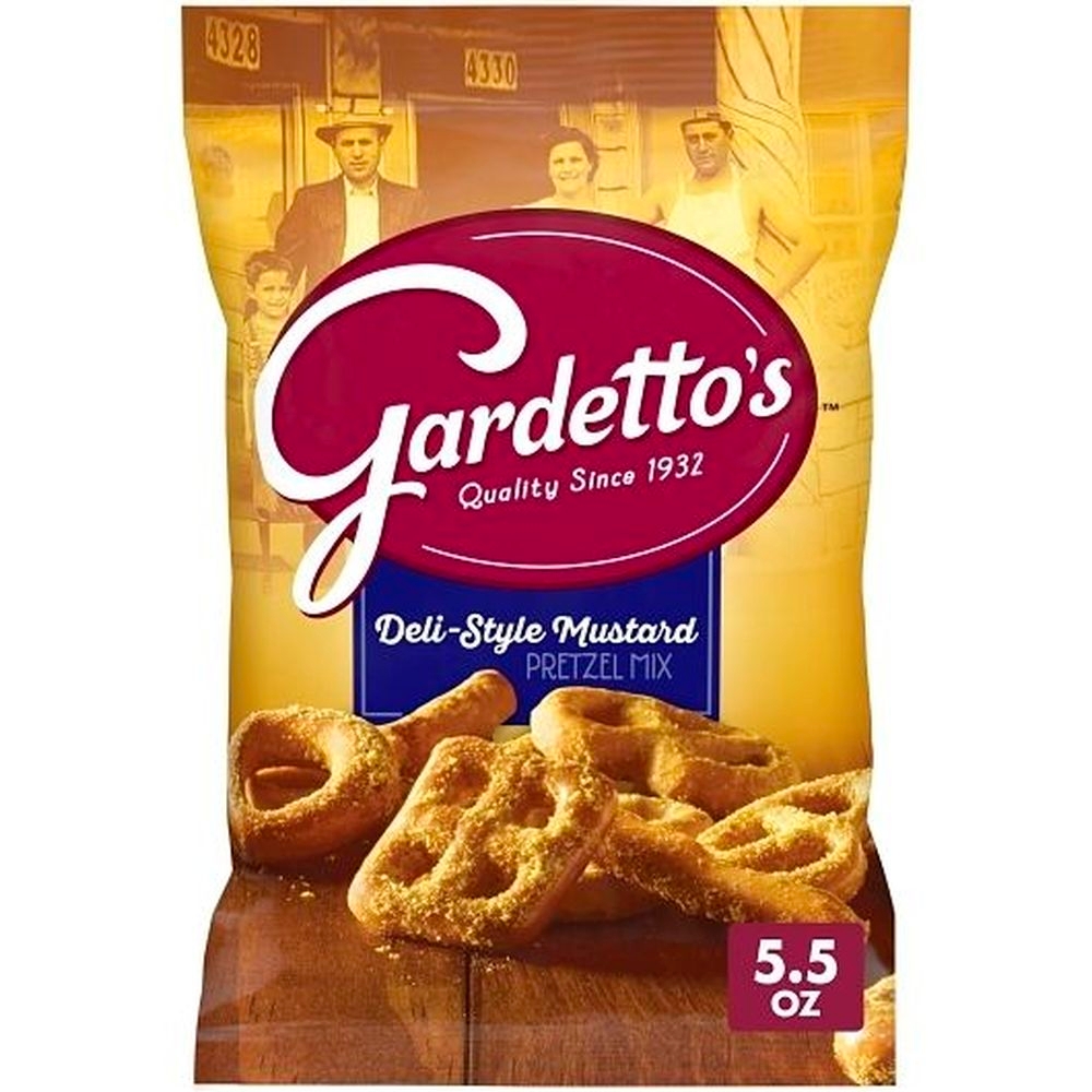 Gardettos Deli Style Mustard Pretzel Snack Mix, 5.5 Ounce -- 7 per case.