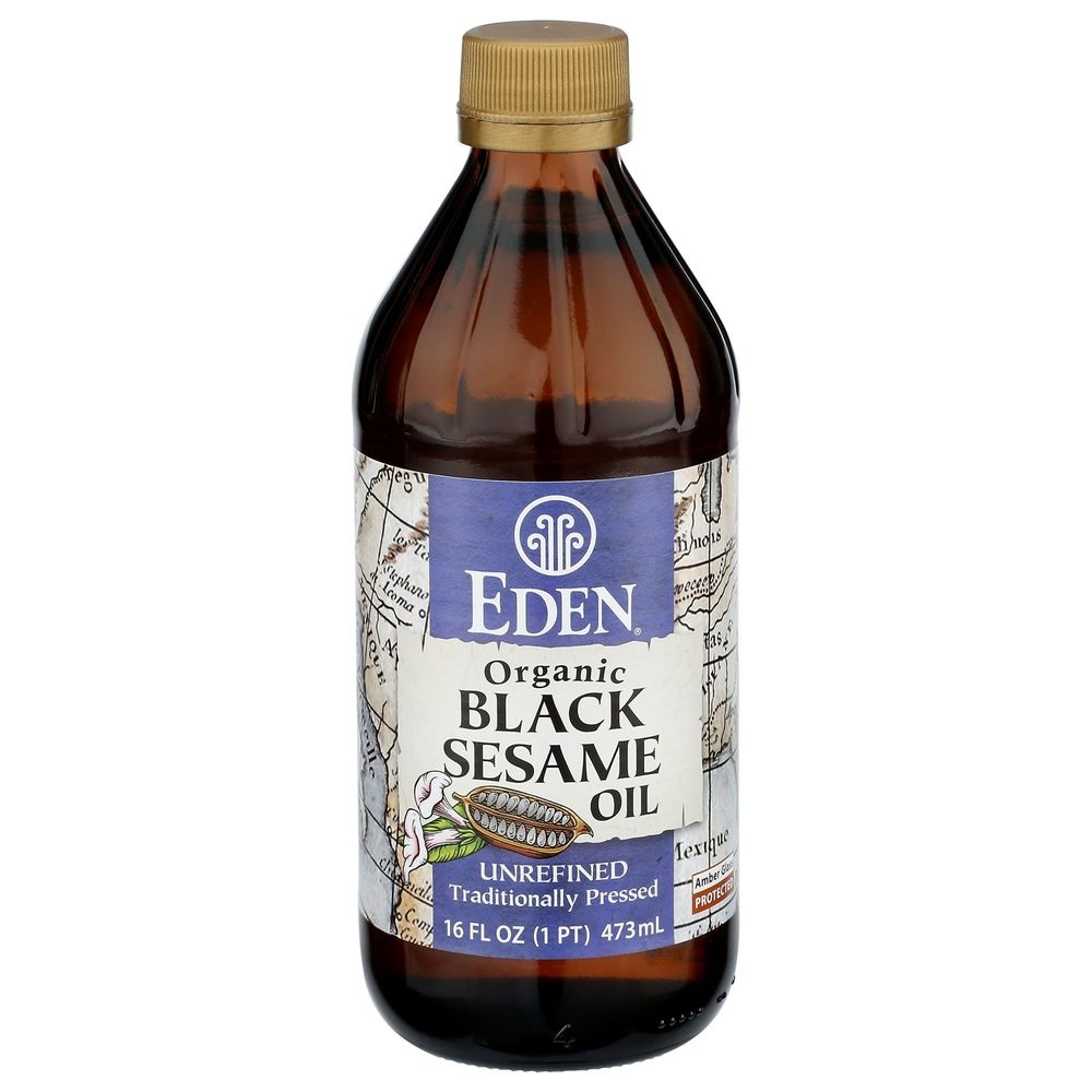 Eden Organic Black Sesame Oil, 16 Fluid Ounce -- 12 Per Case