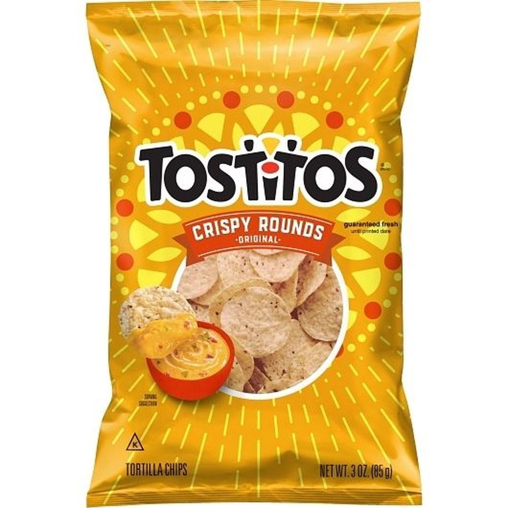 Tostitos Crispy Rounds Tortilla Chips, 3 Ounce -- 28 Per Case