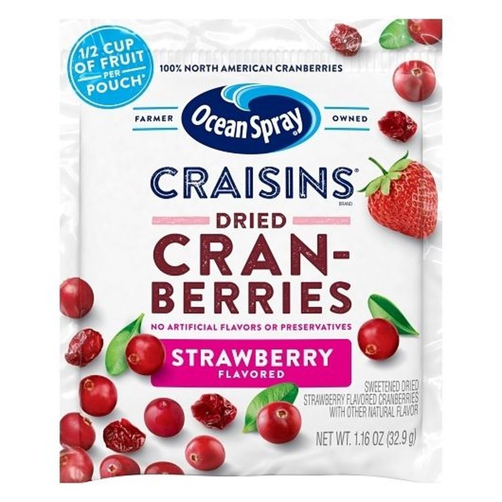 Craisins Strawberry Dried Cranberries, 1.16 Ounce -- 200 Per Case