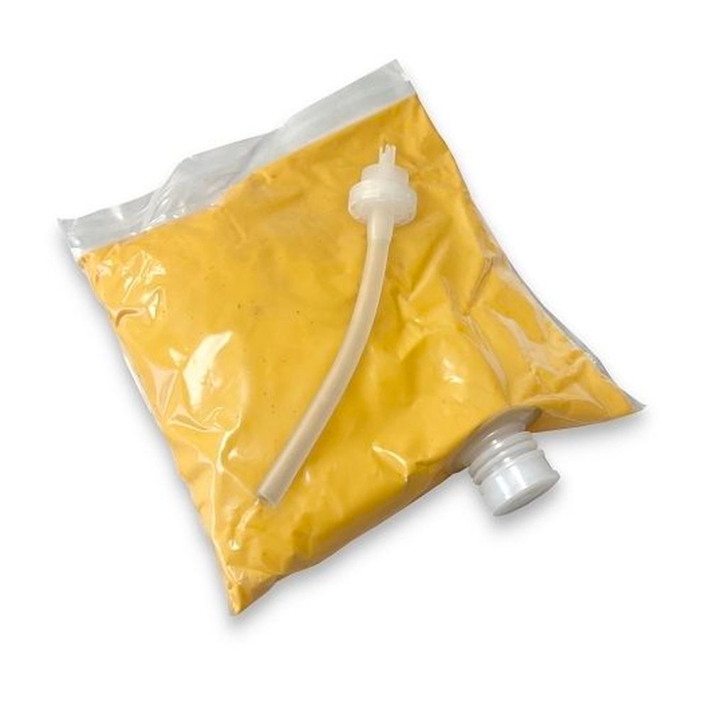 Gehls Sharp Cheddar Cheese Sauce with Hose, 80 Ounce -- 4 per case.