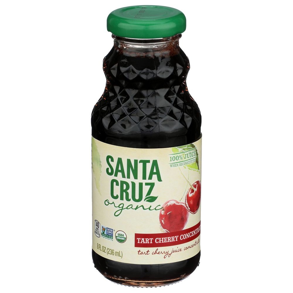 Santa Cruz Organic Tart Cherry Juice Concentrate, 8 Fluid Ounce -- 12 Per Case