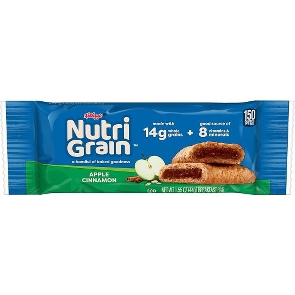 Nutri-grain Apple Cinnamon Cereal Bar, 1.55 Ounce -- 96 Per Case