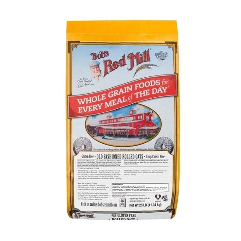 Bob's Red Mill Gluten Free Rolled Oats, 25 Pound
