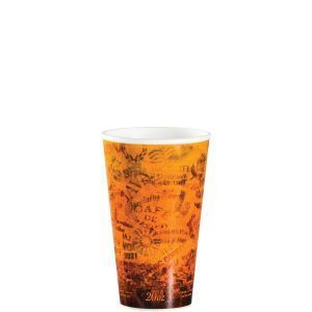 Fusion Paper-Wrapped Foam Hot Cup with Escape Stock Print 20 Ounce