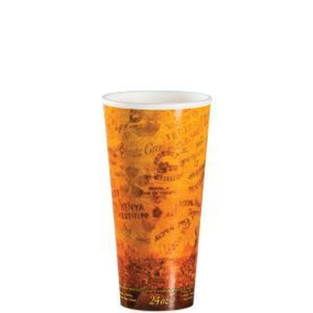 Fusion Paper-Wrapped Foam Hot Cup with Escape Stock Print