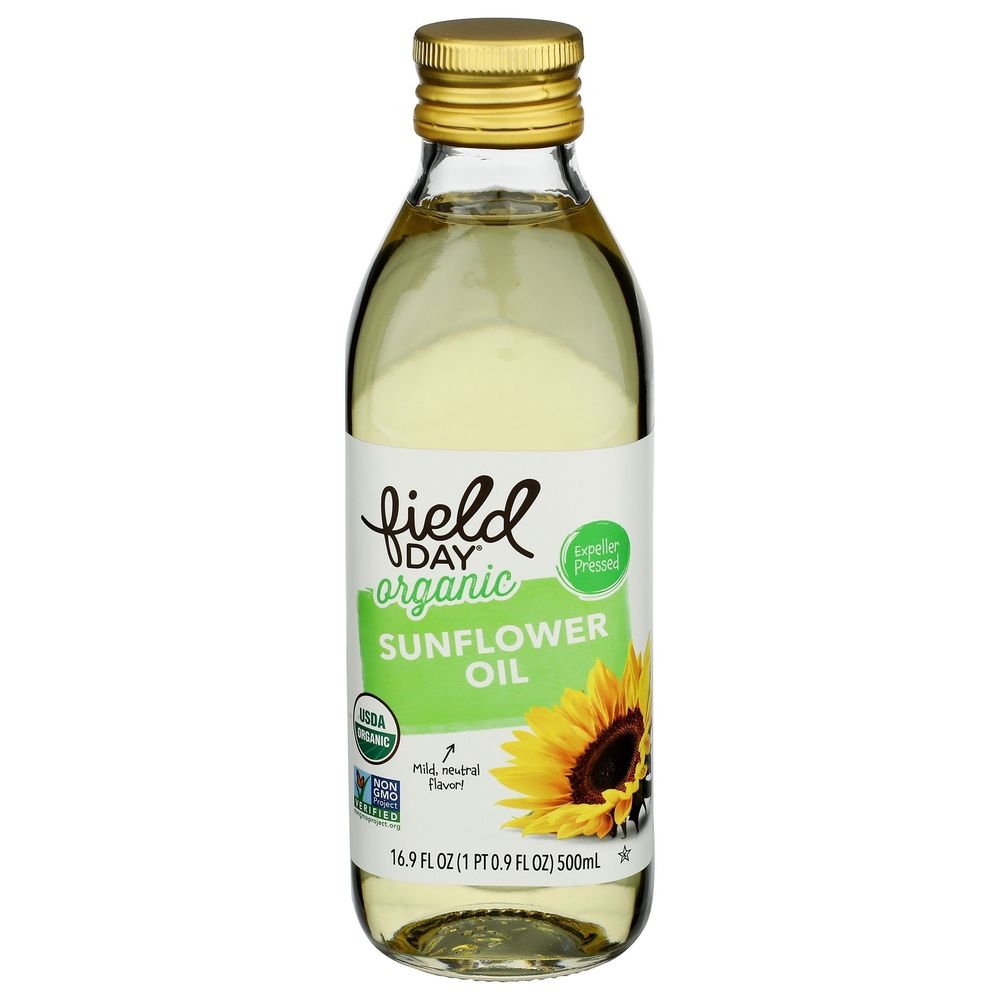 Field Day Organic Expeller Pressed Sunflower Oil, 16.9 Fluid Ounce -- 6 Per Case