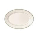 Green Band China 11 3/4 inch Rolled Edge Oval Platter, 12 count